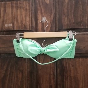 Victoria's Secret halter/bandeau top, green, size medium.